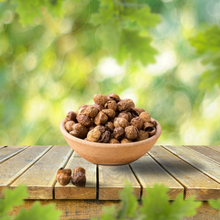 Load image into Gallery viewer,  Poombukar Dried Sundaikkai (Turkey Berry) –  dried green berries traditionally used in South Indian cuisine for their unique flavor and health benefits.
